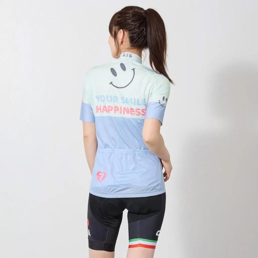 セブンイタリア Your Smile Lady Jersey アイボリー/スカイ レディースの画像