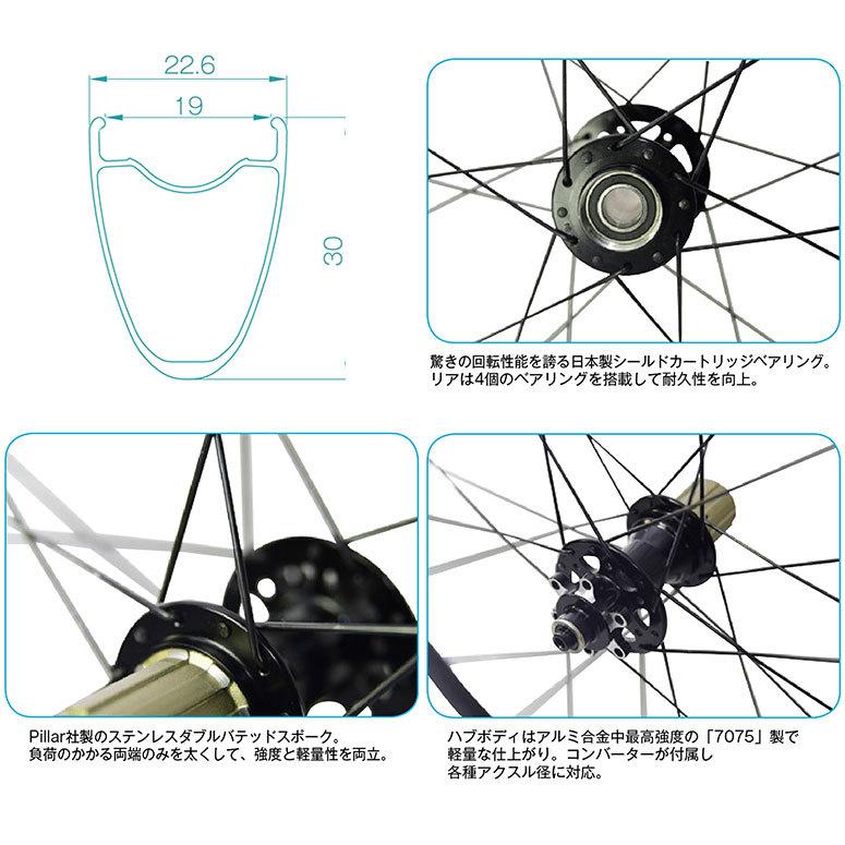 アレックスリム RXD3 700C ディスクロード 前後セット : ワールド