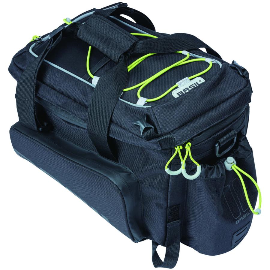 basil マイルズトランクバッグ プロ 9-36L キャリア 自転車 ブラック バジル マイルズ トランクバッグ プロ ブラック/ライム : ワールド