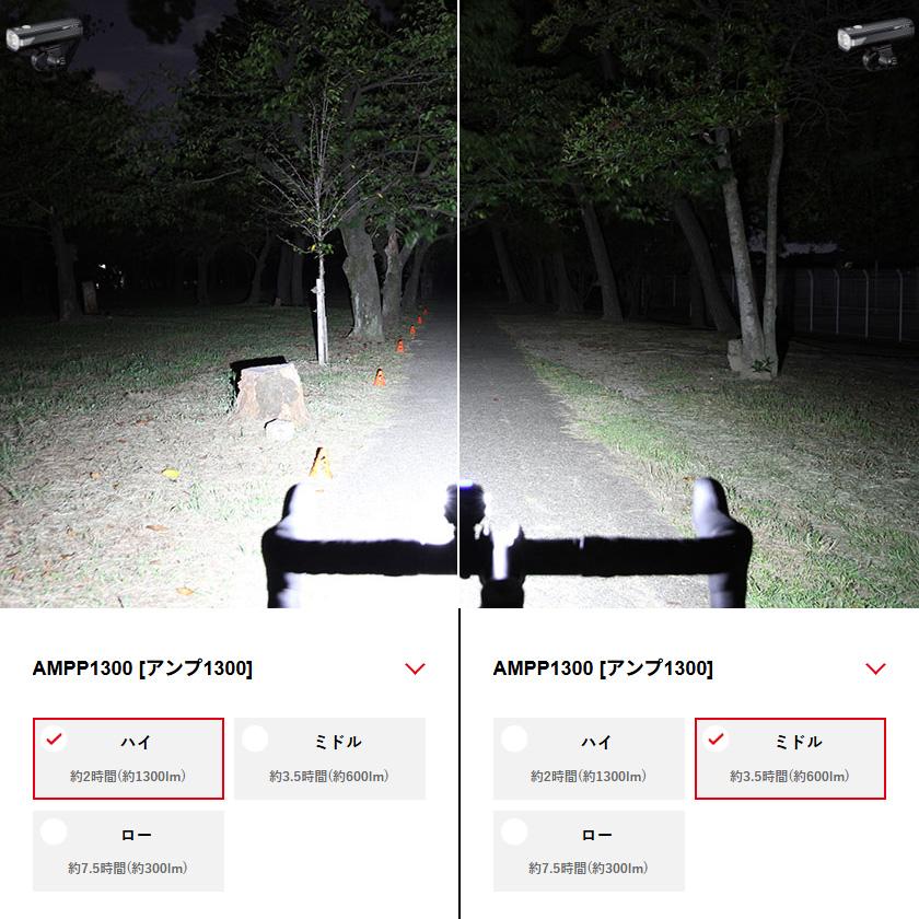 キャットアイ AMPP1300 HL-EL1300RC フロントライト USB充電