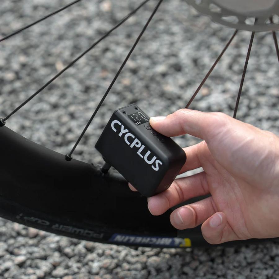 CYCPLUS AS2 ULTRA 超小型 ブラック 空気圧計付き MAX120Psi 電動空気