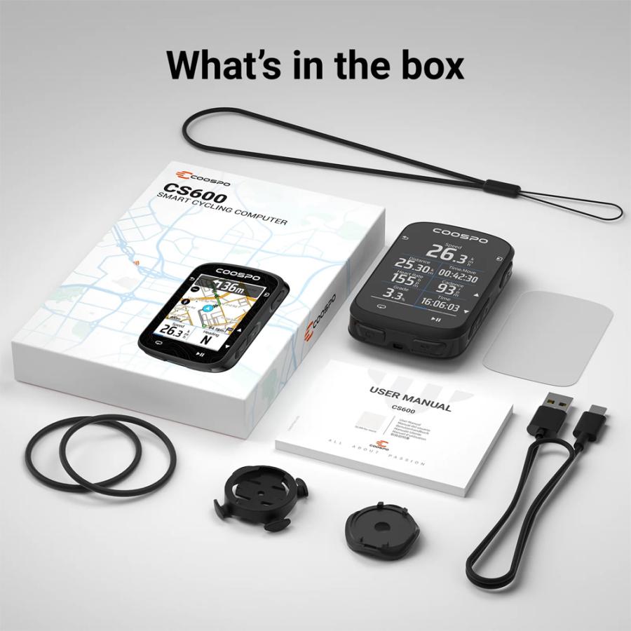 クースポ REALROAD CS600 GPS バイクコンピューター（超長寿命
