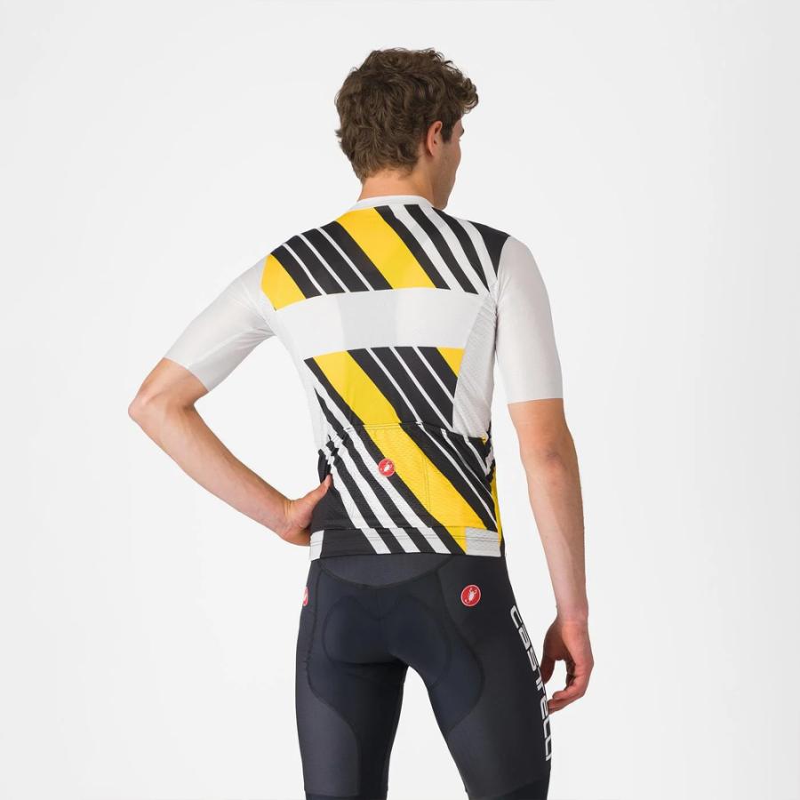 カステリ 4525018 HERITAGE JERSEY 101.ブラック/ホワイト-イエローの画像