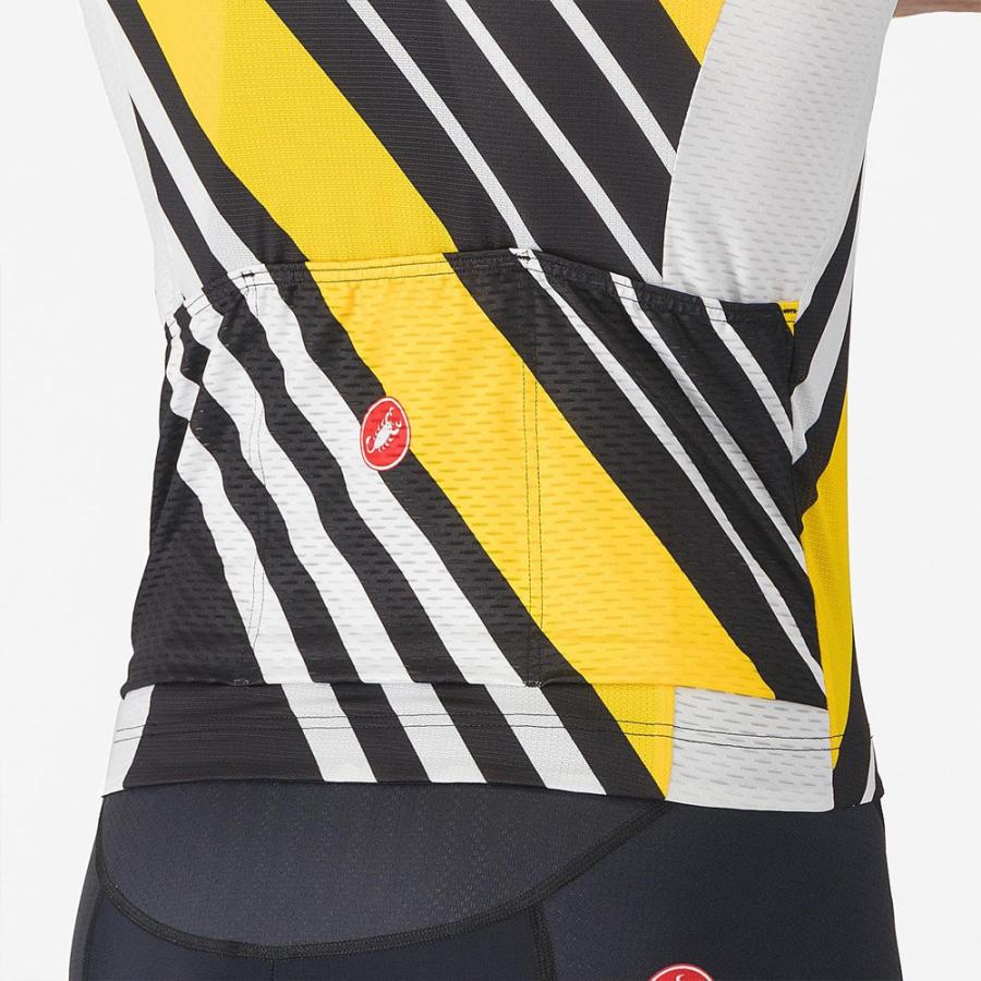 カステリ 4525018 HERITAGE JERSEY 101.ブラック/ホワイト-イエローの画像