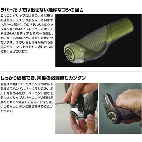 ■ERGON：GS2-S グリップ 楽天市場】ERGON エルゴン 自転車 パーツ グリップ GS2 滑り止め