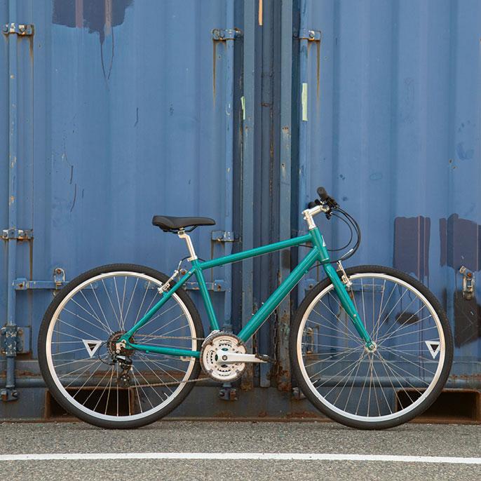 CYCLES クロスバイク C101 中古 グリーン 店舗受取送料割引)!CYCLES(イーエムサイクルズ) C101! グリーン 3x8s