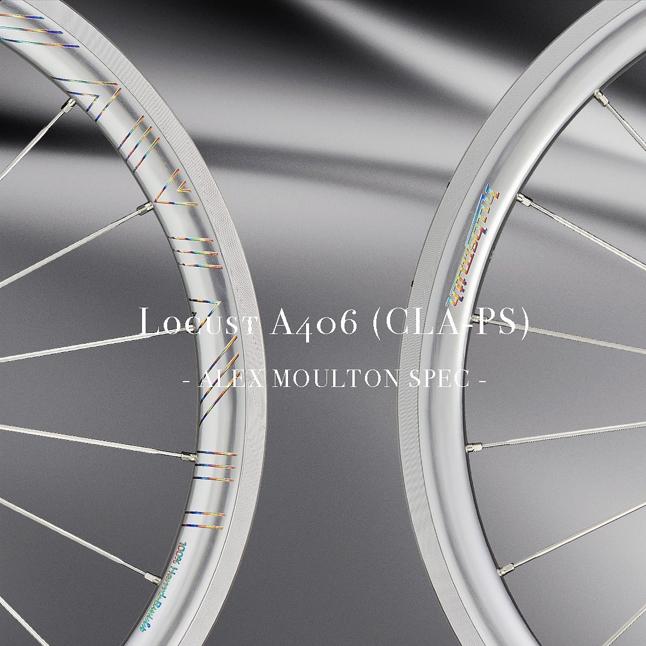 Hubsmith HS-Locust A406 CLA Alex Moulton用　11速 406 (20インチ) ホイールセット ポリッシュシルバー スチール (ハブスミス)の画像