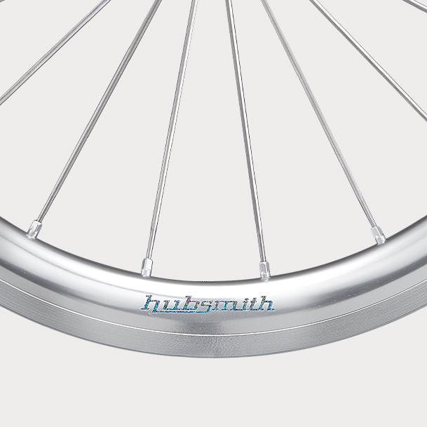 Hubsmith HS-Bumbee P. A349 4SP BROMPTON MK6用 4速 349 (16インチ) ホイールセット ポリッシュシルバー スチール (ハブスミス)の画像