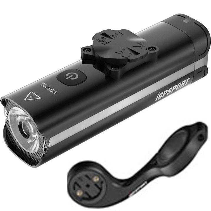 iGPSPORT VS1200 スマートフロントライト 1200ルーメン