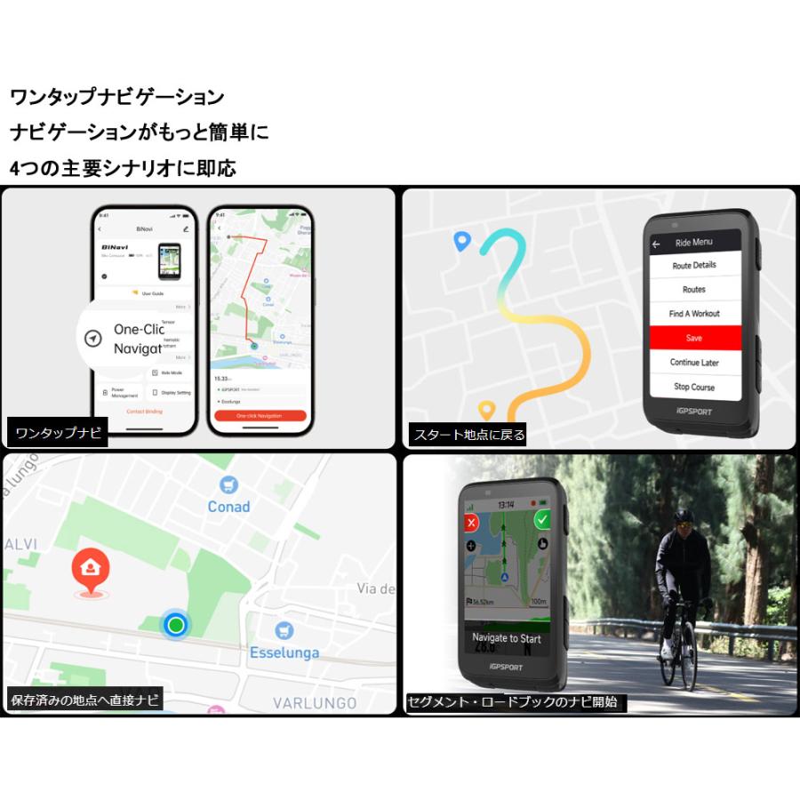 アクセサリー iGP SPORTS BiNAVi 即納 iGPSPORT BiNavi シルバー 3.5インチカラースクリーン : 物