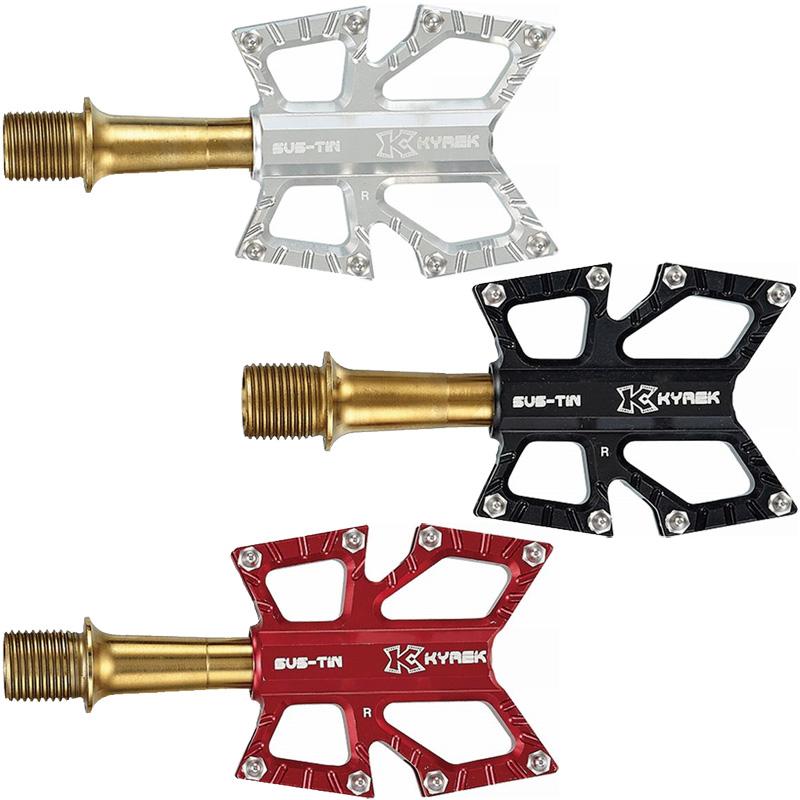 KCNC KYREX スリムロード プラットフォーム SS/TIN スピンドル ステンレス ペダル :KCN-Q-KYREX-SSTIN:ワールドサイクル 通販 ケーシーエヌシー(KCNC) 自転車用ペダル レッド one size KYREX スリムロードプラットフォーム