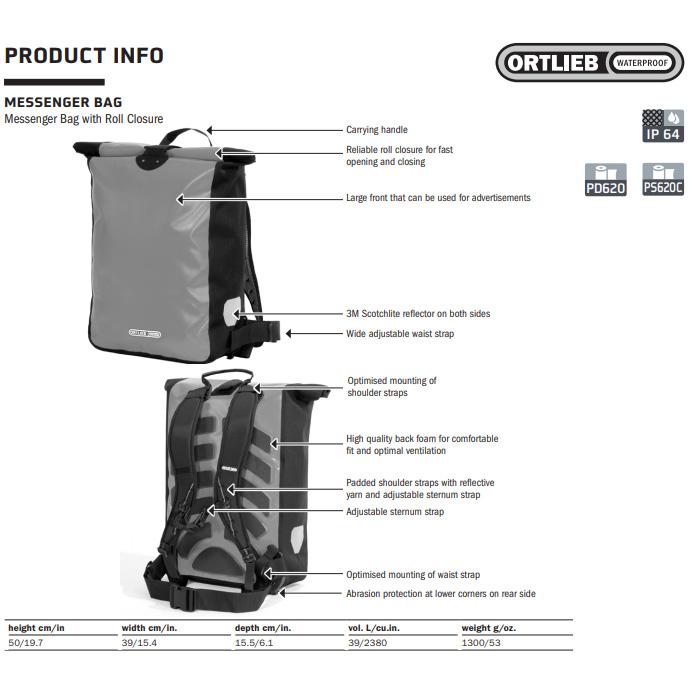 ORTLIEB（オルトリーブ） メッセンジャーバッグ R2213 レッド