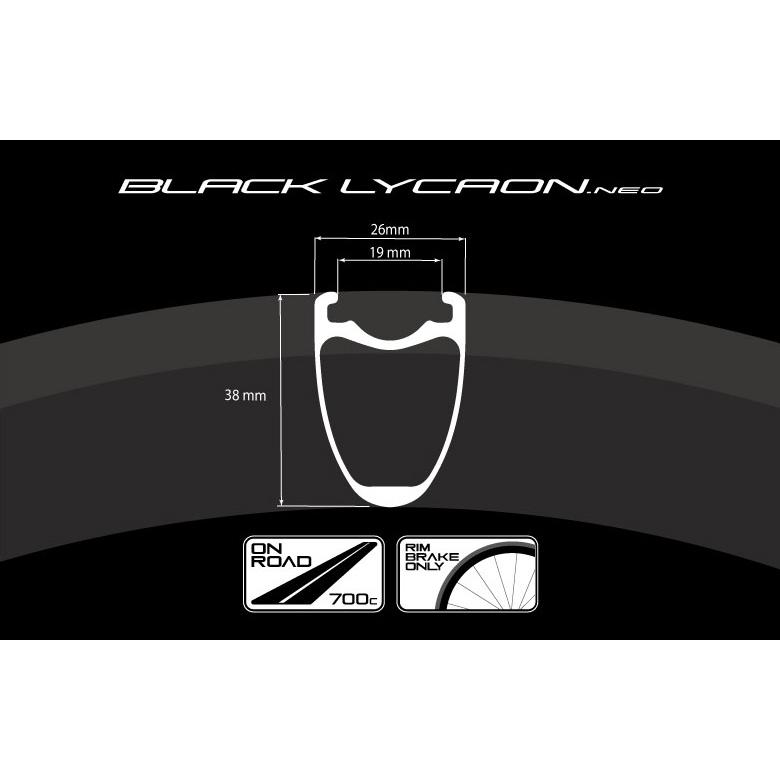 P＆Pコンポーネンツ BLACK LYCAON.NEO リムブレーキ用カーボンホイール