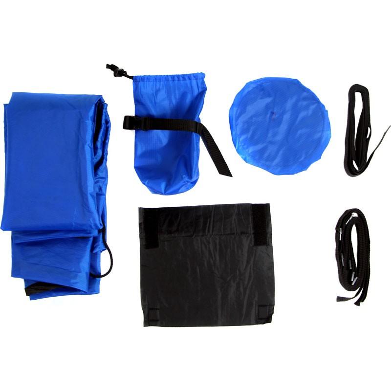 即納】R250 縦型軽量輪行袋 ブルー フレームカバー・スプロケット