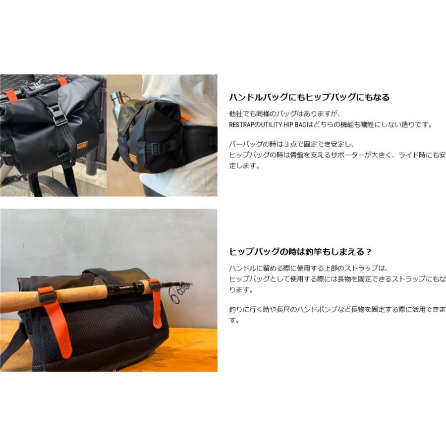 リストラップ UTILITY HIP PACK ブラック : ワールドサイクル