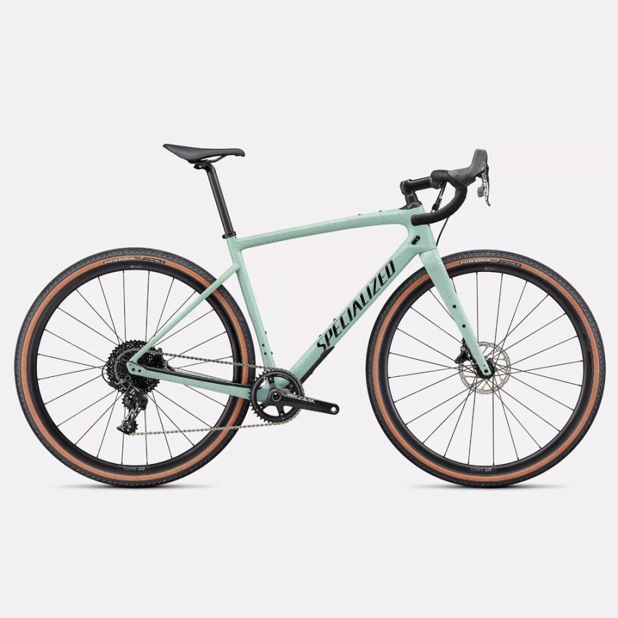 【送料無料】【代引不可】22スペシャライズド DIVERGE SPORT CARBON -SRAM Apex グロスCAホワイトセージ/オーク/ブラック/クローム/クリーン 44 | 