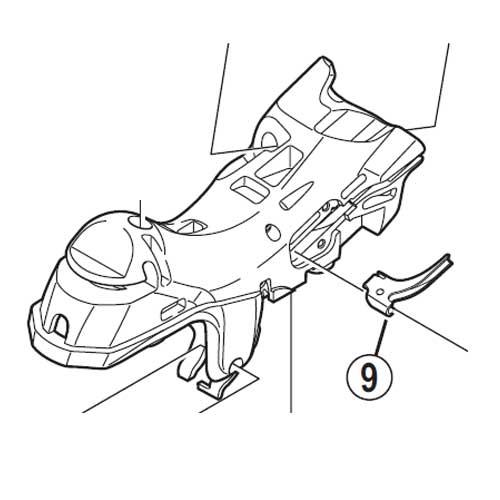 [9]SLケーブルガイドR(右用) 【自転車】【ロードレーサー用】【DURA-ACE】【ST-9000用スモールパーツ】