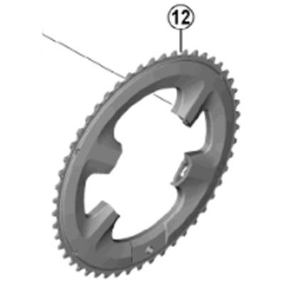 SHIMANO 12速用チェーンリング 46t シマノ（SHIMANO） [12]チェーンリング 46T-MT（46-36T用） : ワールド