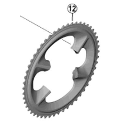 シマノ　ギア　54T シマノ [12]チェーンリング 54T-NJ : ワールドサイクル - 通販