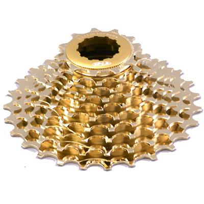 TNI アルミCNC コグ （ロックリング付） ゴールド カンパ11S 【自転車 