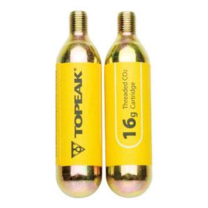 TOPEAK（トピーク） 16g ネジ有 炭酸(CO2)カートリッジ 2本セット