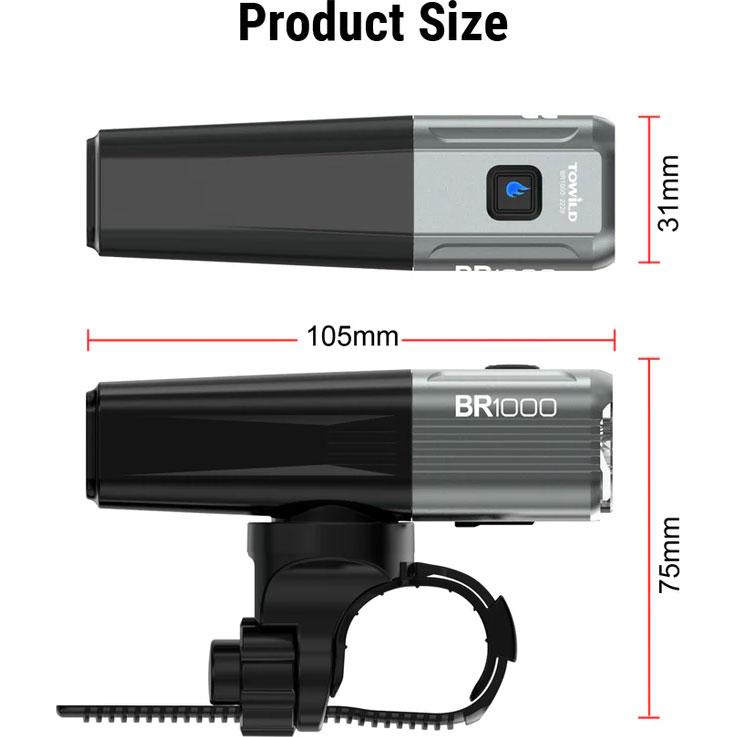 【即納】トゥワイルド BR1000 ヘッドライト リモコン無し ブラック USB-TYPE-C充電 TOWILD |  | 07