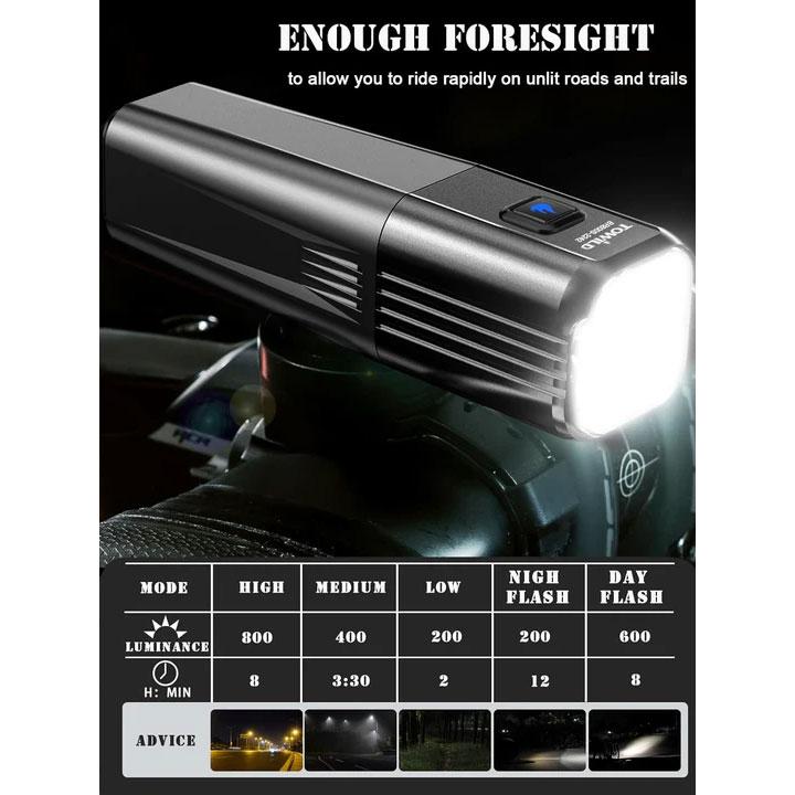 【即納】トゥワイルド BR800S ヘッドライト リモコン無し ブラック  USB-TYPE-C充電 TOWILD |  | 08