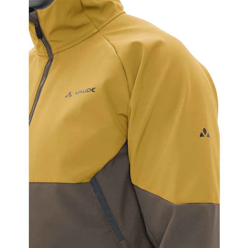VAUDE QIMSA 防風・防水 ソフトシェルサイクルジャケット M フード ファウデ Qimsa Softshell Jacket サバンナ メンズ : ワールドサイクル