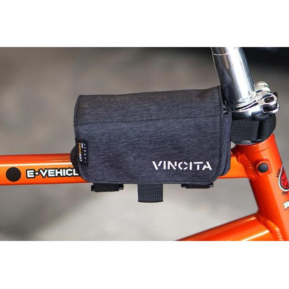 ヴィンチタ Strada Bikepacking トップチューブバッグ チャコールグレー｜worldcycle｜03