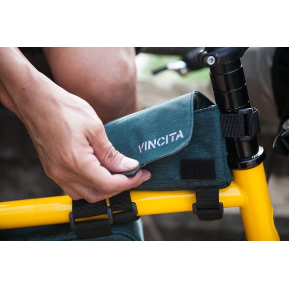 ヴィンチタ Strada Bikepacking トップチューブバッグ グリーン｜worldcycle｜03