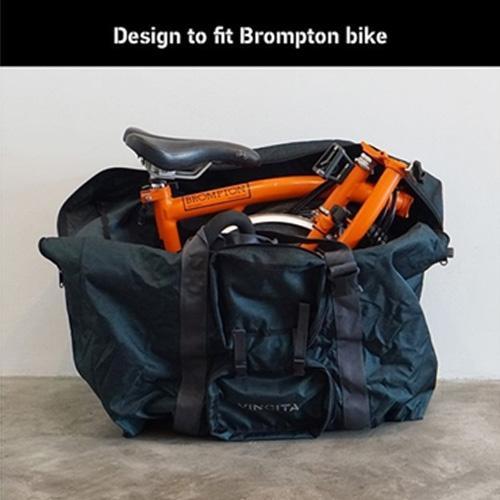 ヴィンチタ 輪行袋 for Brompton チャコールグレー : ワールドサイクル