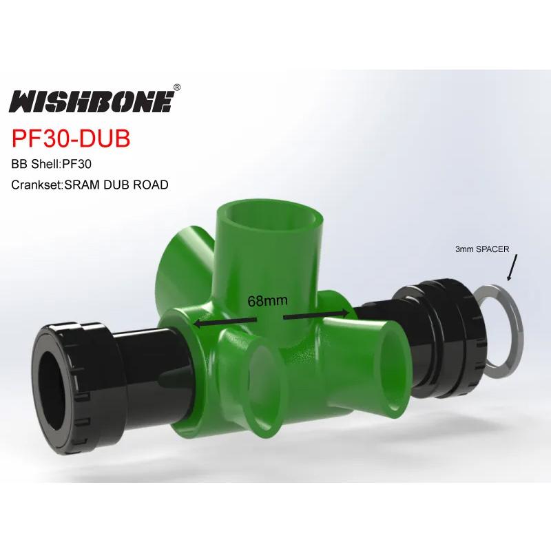 WISHBONE PF30 DUB ROAD ボトムブラケット ウィッシュボーン PF30-DUB 46mm/68mm ボトムブラケット : ワールド