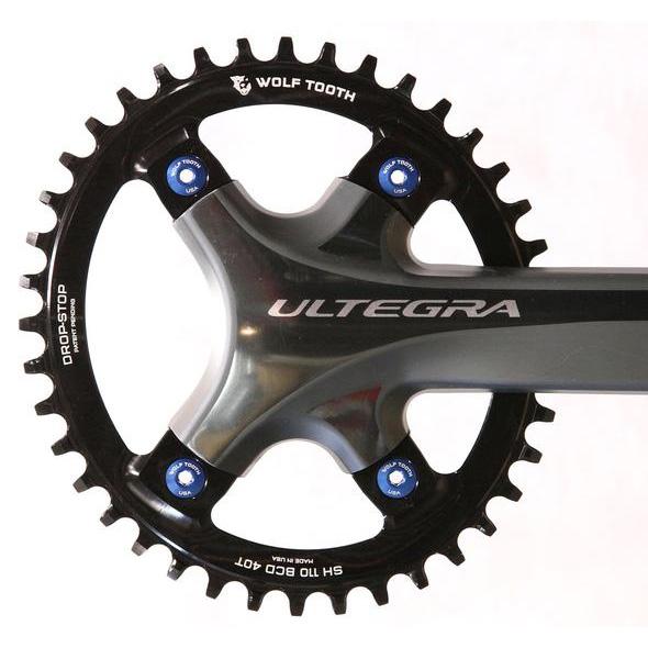 ウルフトゥース 110BCD非対称 4ボルト Shimanoクランク用 PowerTrac