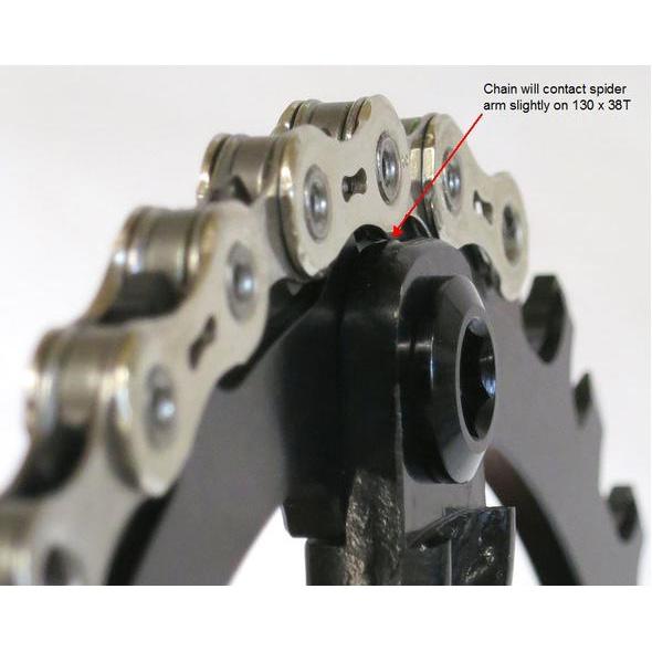 ウルフトゥース 130BCDクランク用ワイド/ナロー チェーンリング 5