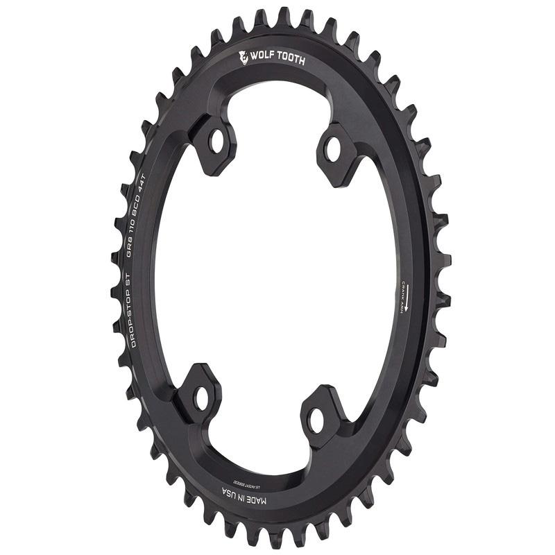 ウルフトゥース 110 BCD Asymmetric 4-Bolt チェーンリング for GRX