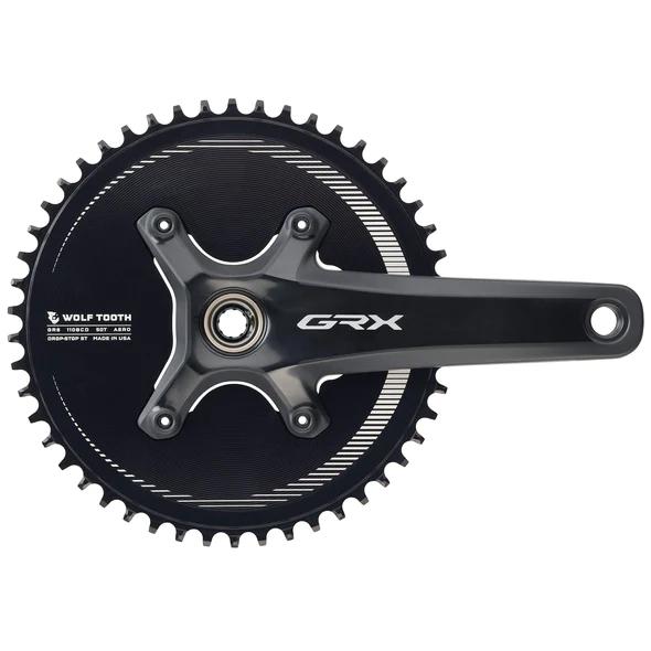 Wolf Tooth GRXクランク用エアロチェーンリング 50T ウルフトゥース 110 BCD Asymmetric 4-Bolt エアロチェーンリング 50T