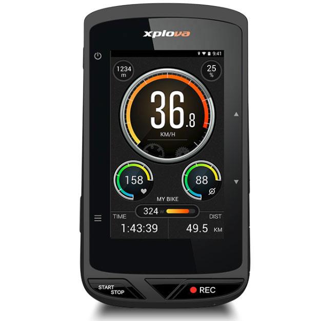 XPLOVA X5 EVO スマートビデオ サイクリングコンピューター GPS カメラ 