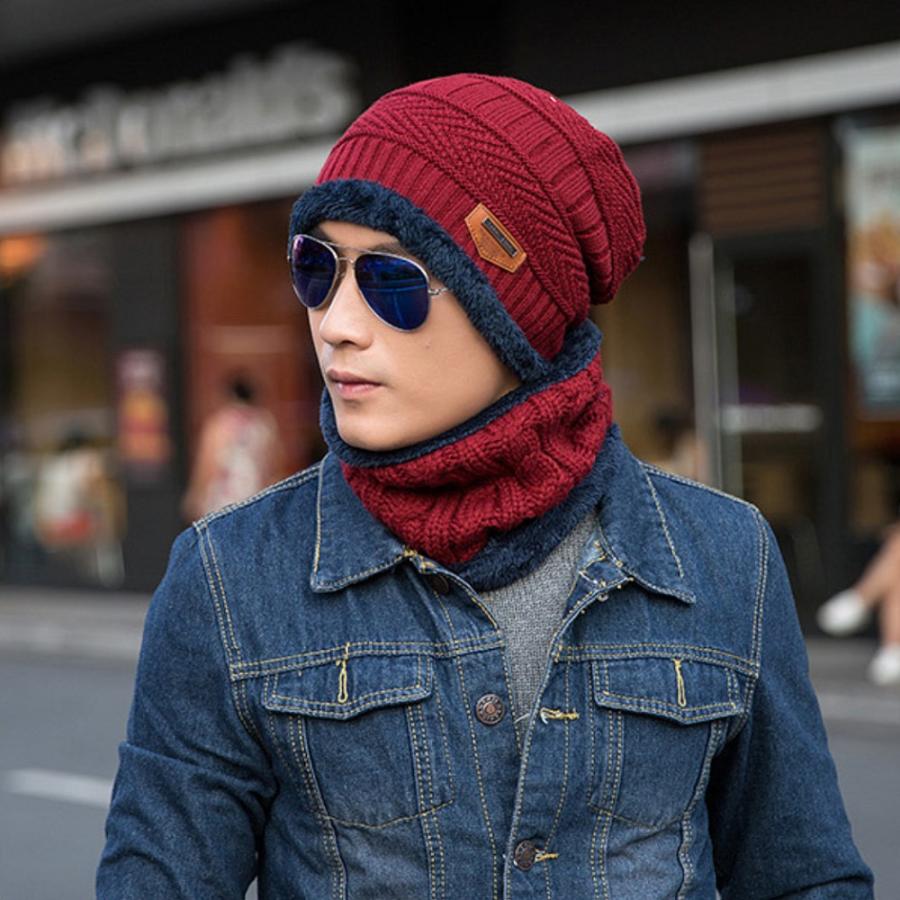 オルルド釣具 ニット帽 ネックウォーマー セット ボア付き 防寒 保温