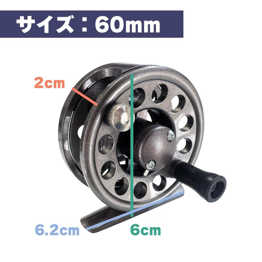 オルルド釣具 タイコリール フライ リール イカダリール 穴釣り