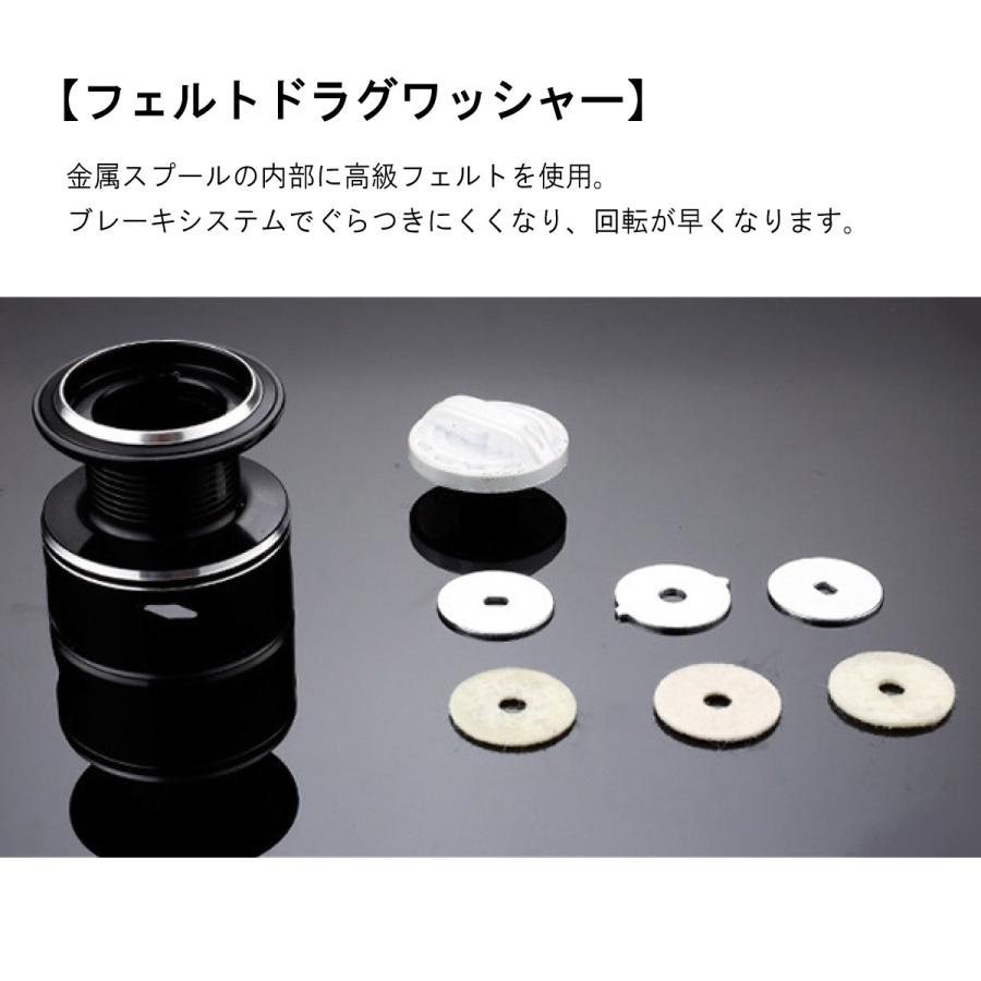 オルルド釣具 スピニングリール ホワイト 4000 リール 送料無料