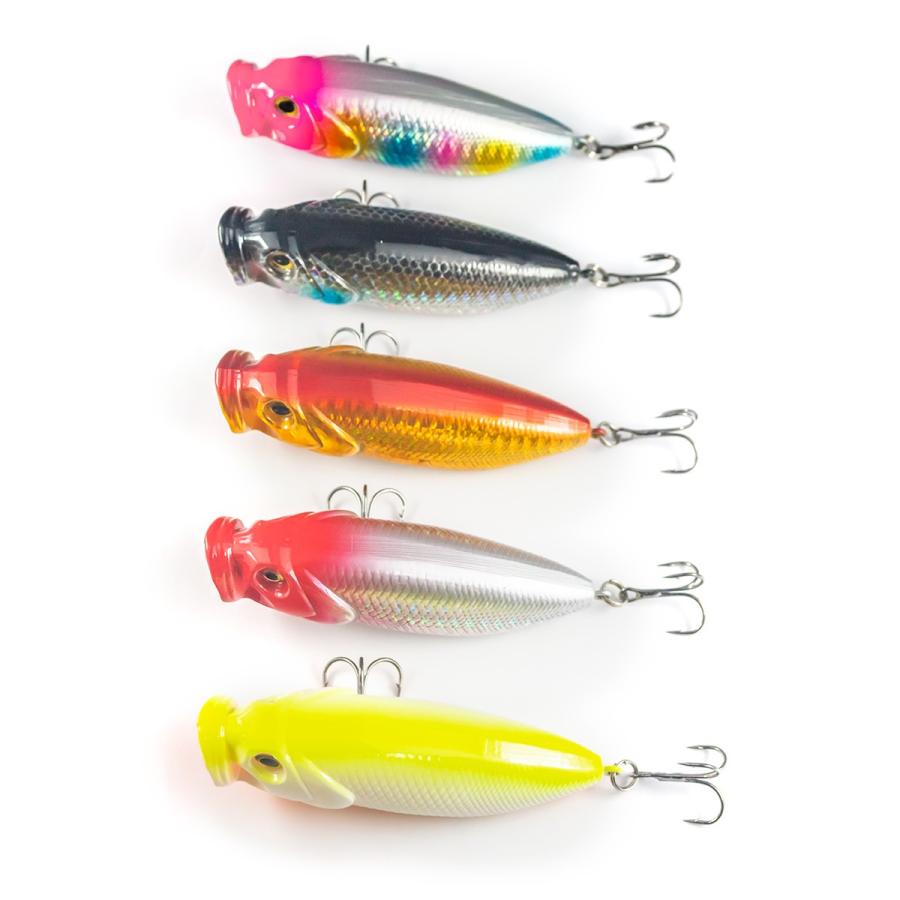 オルルド釣具 ポッパー 5個セット 8cm 14g Bタイプ ルアー 送料無料
