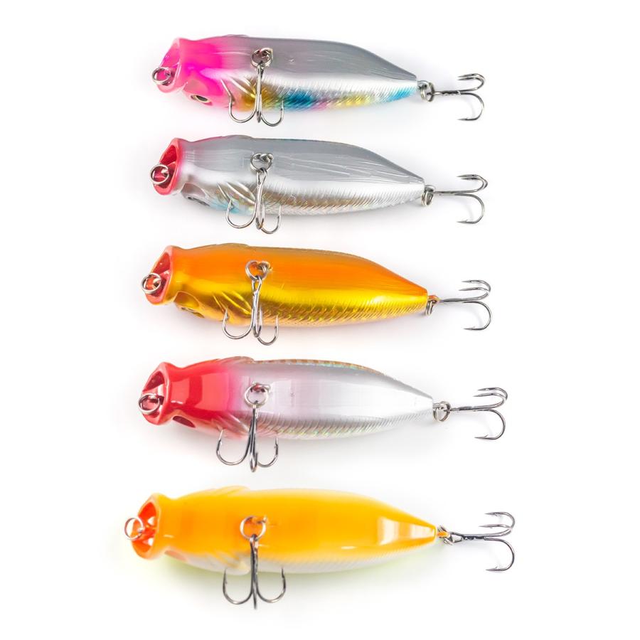 オルルド釣具 ポッパー 5個セット 8cm 14g Bタイプ ルアー 送料無料