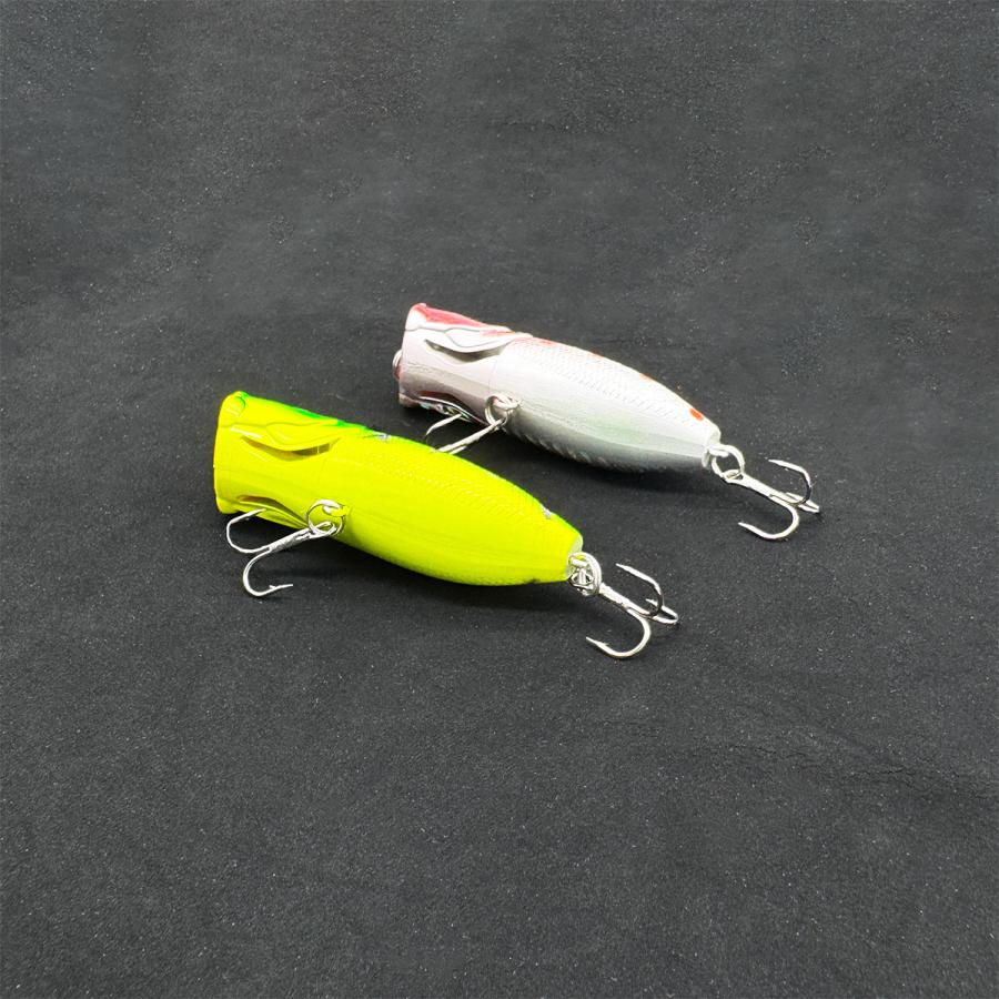 オルルド釣具 ポッパー ルアー 8cm 5色セット 釣り具 釣り 送料無料