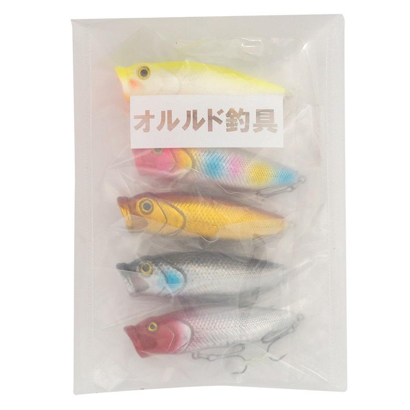 オルルド釣具 ポッパー 5個セット 8cm 14g Bタイプ ルアー 送料無料