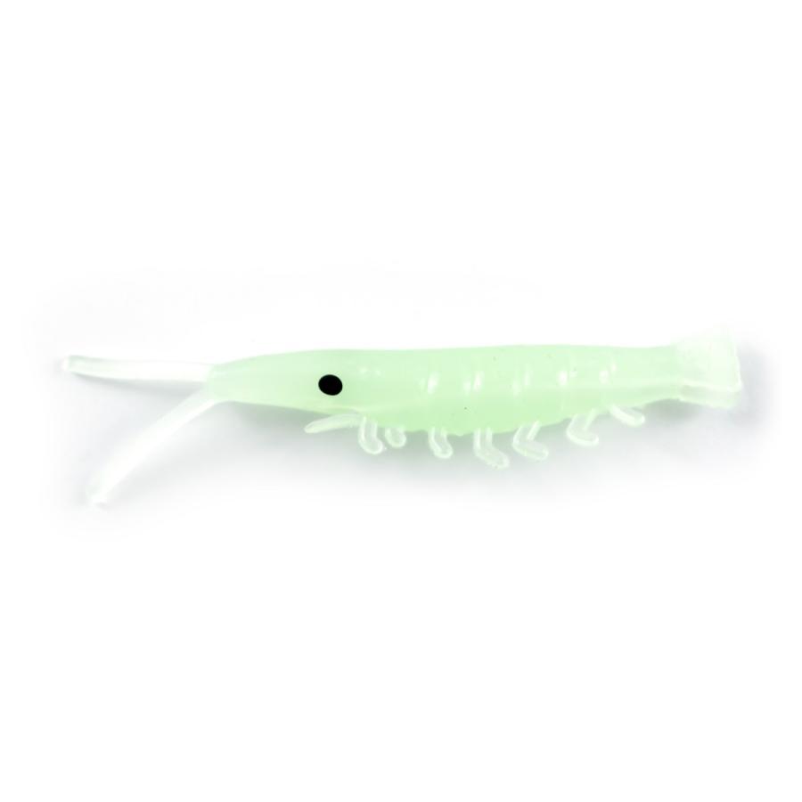 オルルド釣具 ソフトワーム エビ 3-4cm 0.6g 100個入り 夜光