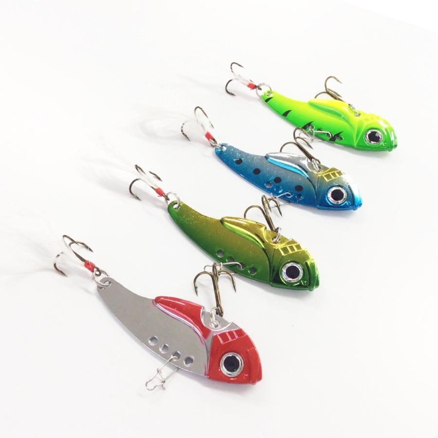 オルルド釣具 メタルバイブ 5.5cm 12.5g 4個セット ルアー 送料無料