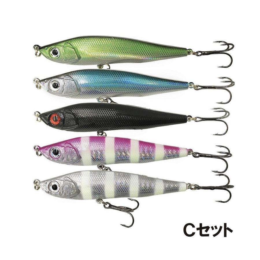 オルルド釣具 シンキングペンシル 5個セット 8.0cm 15g ぶっ飛び