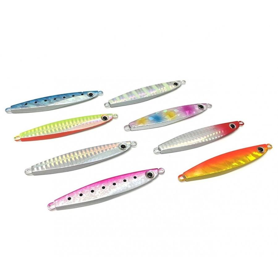 オルルド釣具 メタルジグ ルアー 30g 40g 60g 80g 8色セット 釣り具