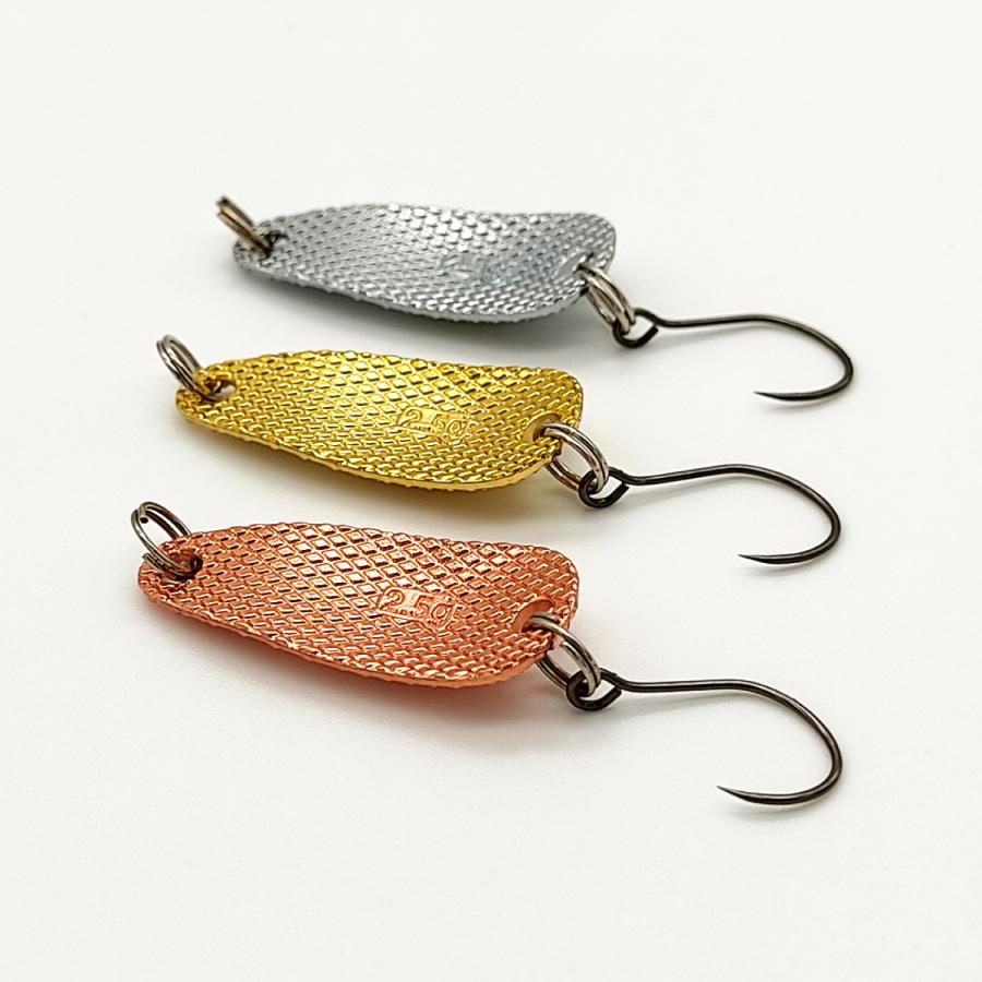 オルルド釣具 スプーン スパンコールデザインスプーン 3個セット 3.0cm
