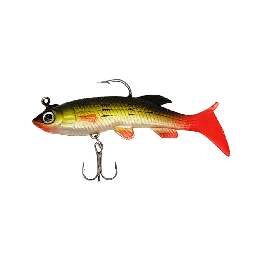 オルルド釣具 ソフトルアー 8cm 14g 5色 5個セット スイムシャッドB